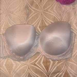 Nude strapless bra